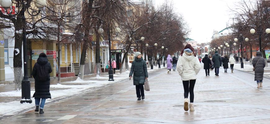 город люди зима женщины